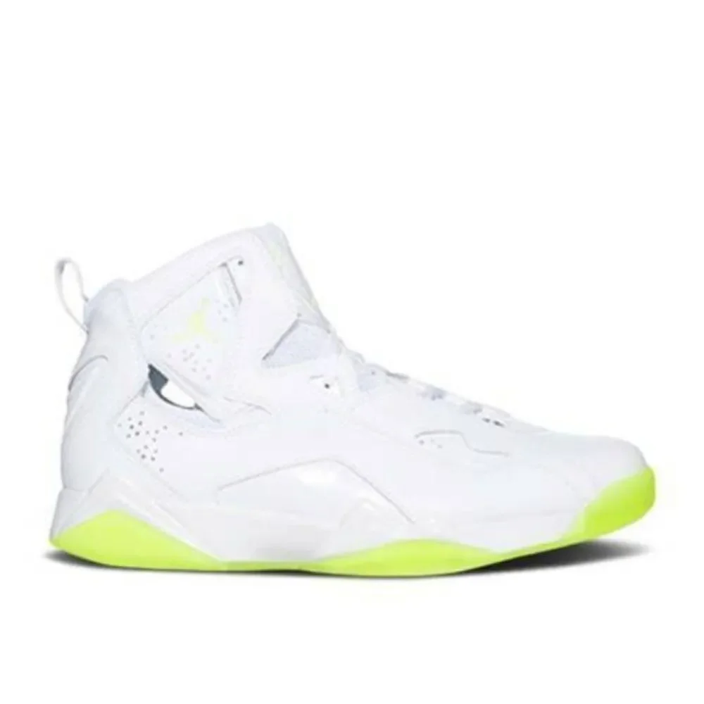 Jordan True Flight White Volt Ice Lace Up Low Top Outdoor Sneaker Shoes Size 13